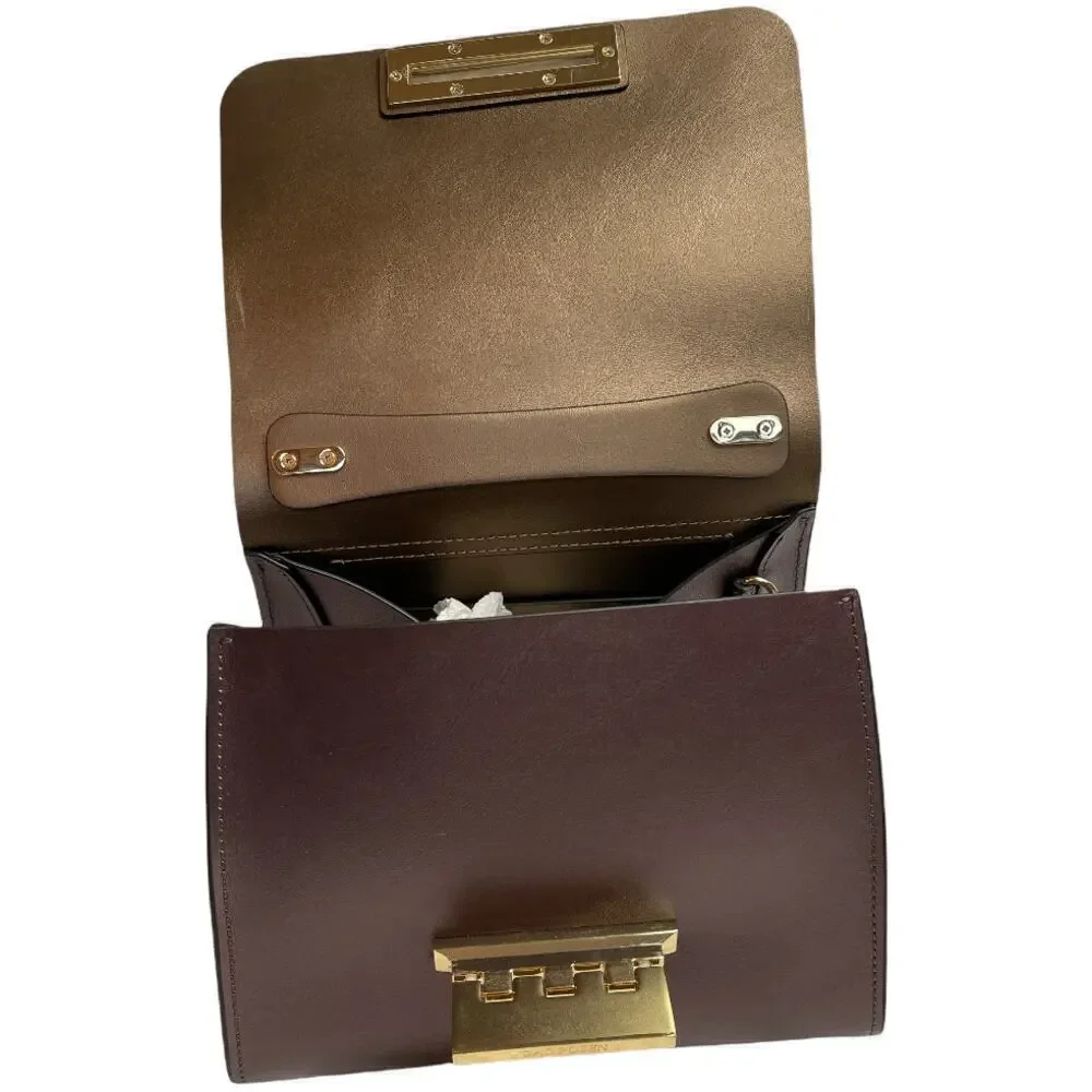 Zac Posen Pearl Purple Leather Satchel Mini Bag NWT